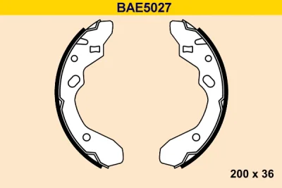 BAE5027 BARUM Комплект тормозных колодок