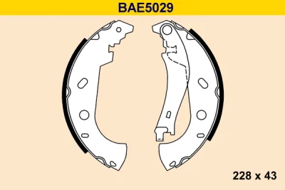BAE5029 BARUM Комплект тормозных колодок