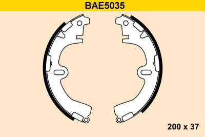 BAE5035 BARUM Комплект тормозных колодок