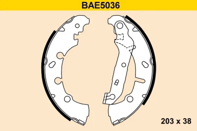 BAE5036 BARUM Комплект тормозных колодок