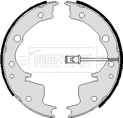 BBS6001 BORG & BECK Комплект тормозных колодок