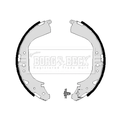 BBS6004 BORG & BECK Комплект тормозных колодок