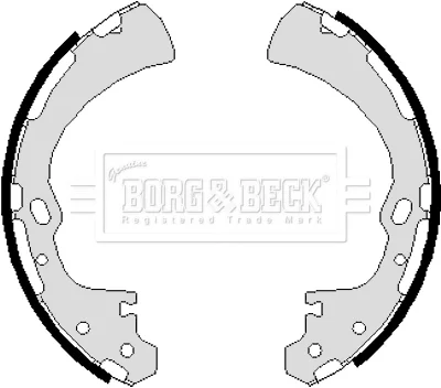 BBS6019 BORG & BECK Комплект тормозных колодок