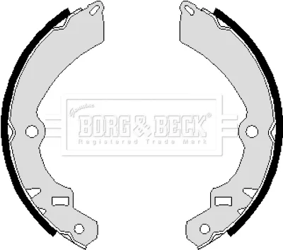 BBS6046 BORG & BECK Комплект тормозных колодок