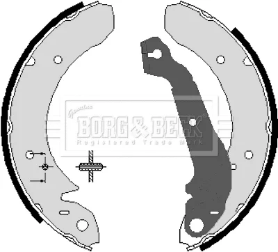 BBS6053 BORG & BECK Комплект тормозных колодок