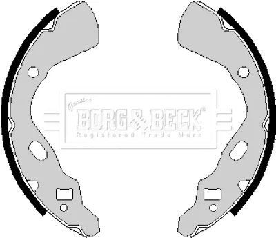 BBS6148 BORG & BECK Комплект тормозных колодок
