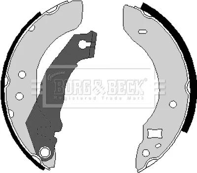 BBS6162 BORG & BECK Комплект тормозных колодок