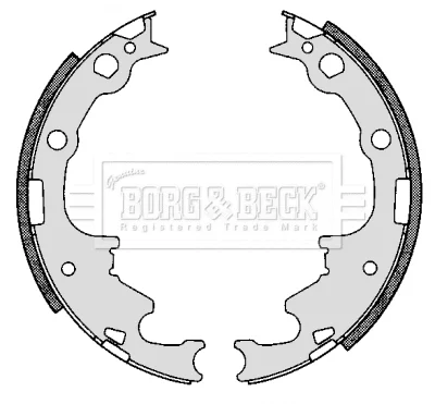 BBS6269 BORG & BECK Комплект тормозных колодок