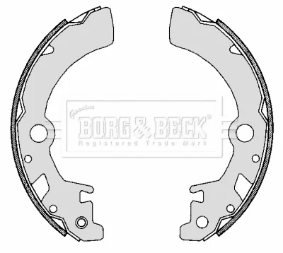 BBS6289 BORG & BECK Комплект тормозных колодок