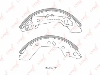 Комплект тормозных колодок LYNXAUTO BS-6301