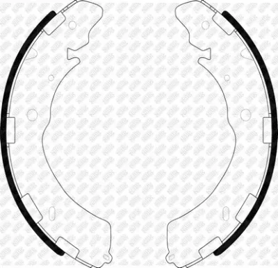 Комплект тормозных колодок NIBK FN6741