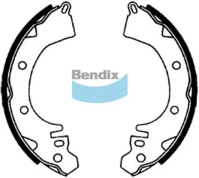 BS1592 BENDIX Комплект тормозных колодок