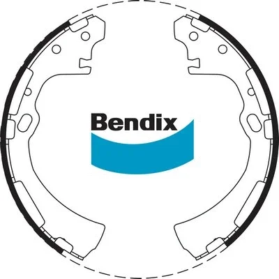 BS1657 BENDIX Комплект тормозных колодок
