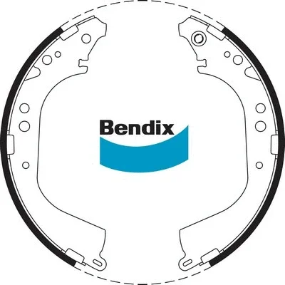BS1668 BENDIX Комплект тормозных колодок