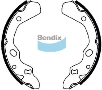 BS1671 BENDIX Комплект тормозных колодок