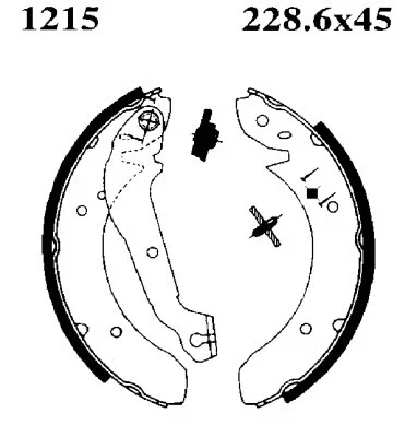 01215 BSF Комплект тормозных колодок