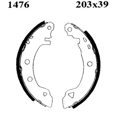 01476 BSF Комплект тормозных колодок