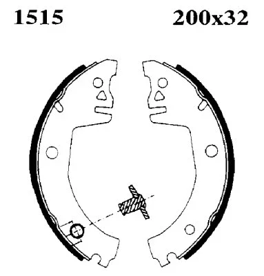 01515 BSF Комплект тормозных колодок