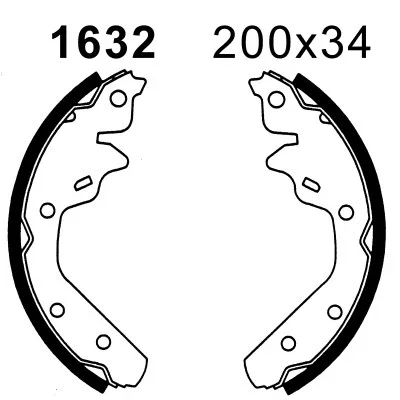 01632 BSF Комплект тормозных колодок