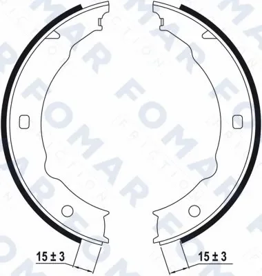 FO 9057 FOMAR Friction Комплект тормозных колодок