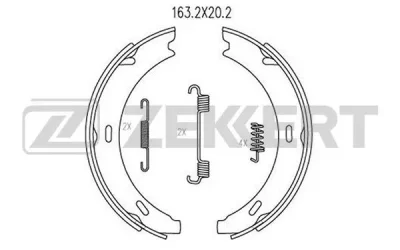 BK-4126 ZEKKERT Комплект тормозных колодок