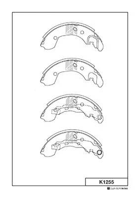 K1255 MK KASHIYAMA Комплект тормозных колодок