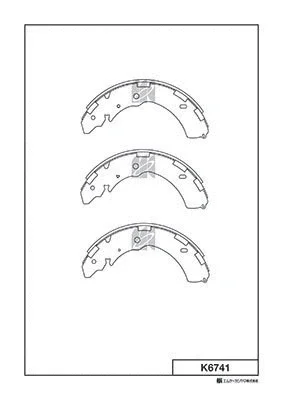 K6741 MK KASHIYAMA Комплект тормозных колодок