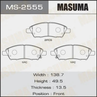 Комплект тормозных колодок MASUMA MS-2555