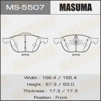 MS-5507 MASUMA Комплект тормозных колодок