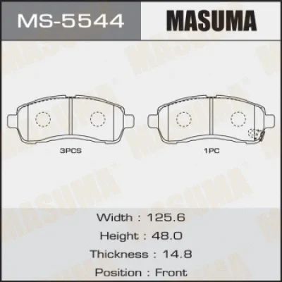 Комплект тормозных колодок MASUMA MS-5544