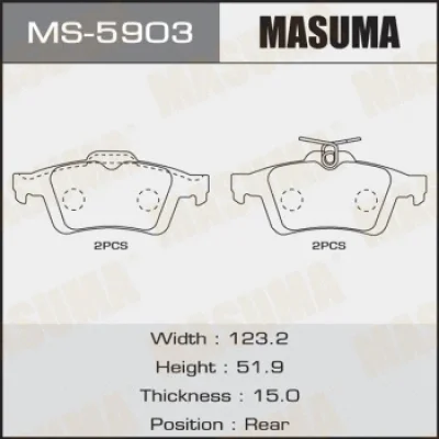 Комплект тормозных колодок MASUMA MS-5903