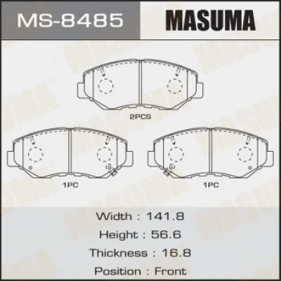 Комплект тормозных колодок MASUMA MS-8485