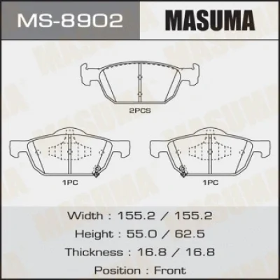 Комплект тормозных колодок MASUMA MS-8902