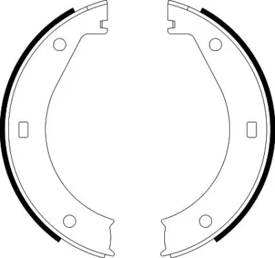 8DA 355 050-311 BEHR/HELLA/PAGID Комплект тормозных колодок, стояночная тормозная система