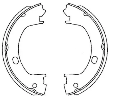 8DA 355 050-831 BEHR/HELLA/PAGID Комплект тормозных колодок, стояночная тормозная система