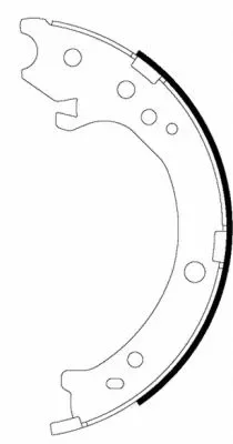 H1727 BEHR/HELLA/PAGID Комплект тормозных колодок, стояночная тормозная система