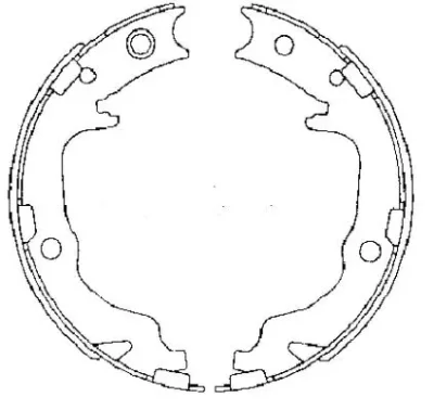 H1738 BEHR/HELLA/PAGID Комплект тормозных колодок, стояночная тормозная система