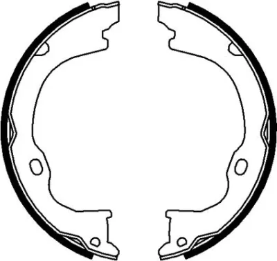 H1739 BEHR/HELLA/PAGID Комплект тормозных колодок, стояночная тормозная система
