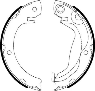 H1781 BEHR/HELLA/PAGID Комплект тормозных колодок, стояночная тормозная система