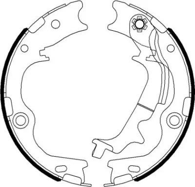 H1791 BEHR/HELLA/PAGID Комплект тормозных колодок, стояночная тормозная система