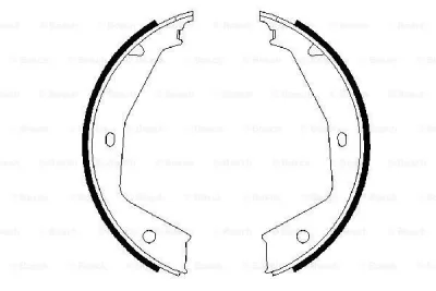 0 986 487 606 BOSCH Комплект тормозных колодок, стояночная тормозная система