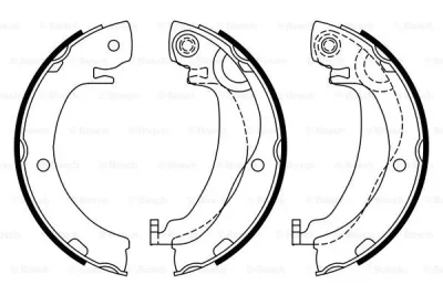 0 986 487 937 BOSCH Комплект тормозных колодок, стояночная тормозная система