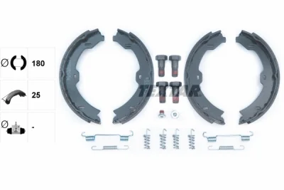 Комплект тормозных колодок, стояночная тормозная система TEXTAR 91067000