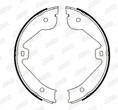 Комплект тормозных колодок, стояночная тормозная система JURID 362440J
