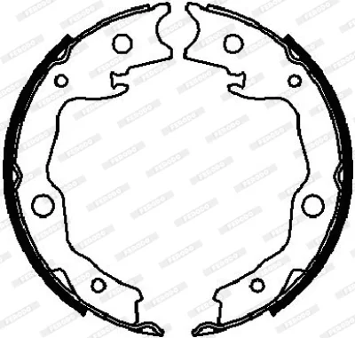 FSB4029 FERODO Комплект тормозных колодок, стояночная тормозная система
