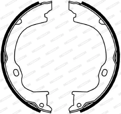Комплект тормозных колодок, стояночная тормозная система FERODO FSB4060
