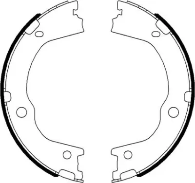 MFR669 MINTEX Комплект тормозных колодок, стояночная тормозная система