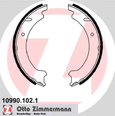 Комплект тормозных колодок, стояночная тормозная система ZIMMERMANN 10990.102.1
