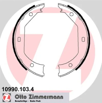 Комплект тормозных колодок, стояночная тормозная система ZIMMERMANN 10990.103.4