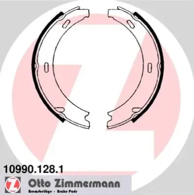 Комплект тормозных колодок, стояночная тормозная система ZIMMERMANN 10990.128.1
